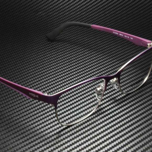 Vogue Women's Plum and Silver Eyeglasses! - Picture 3 of 4